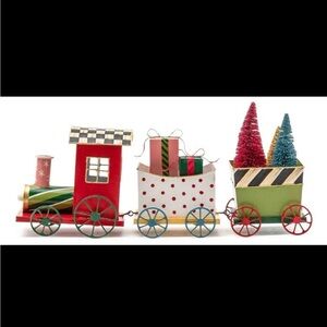 MacKenzie-Childs Holiday Train Decor christmas courtly check new retired
